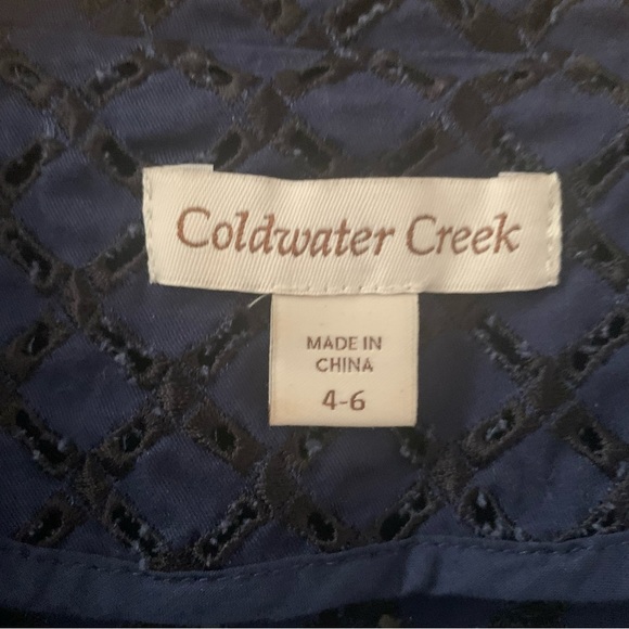 🥀FLASH SALE Coldwater Creek Blue Zip Front Jackets - Picture 3 of 6